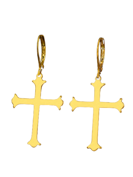 Eternal Cross Earrings