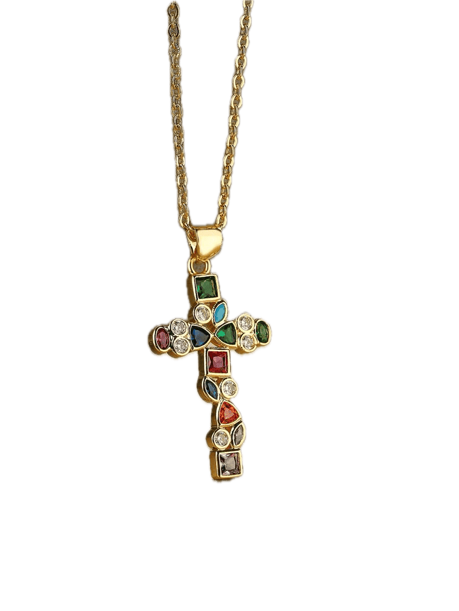 Collier Croix Chrétien Thérèse - TresorDuCiel