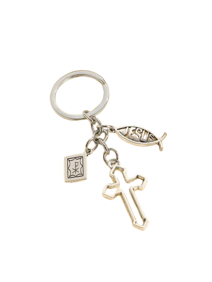 Faith and Protection Keychain