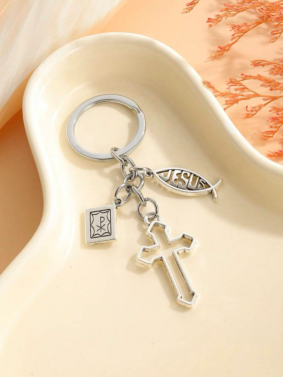 Faith and Protection Keychain