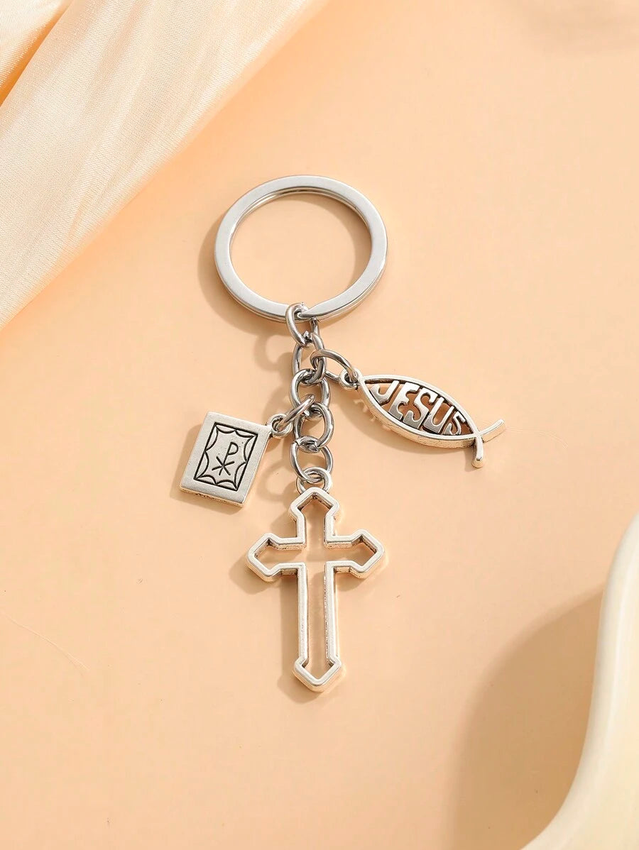 Faith and Protection Keychain