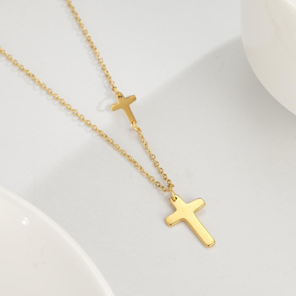 Collier Croix Chrétien Lucie - TresorDuCiel